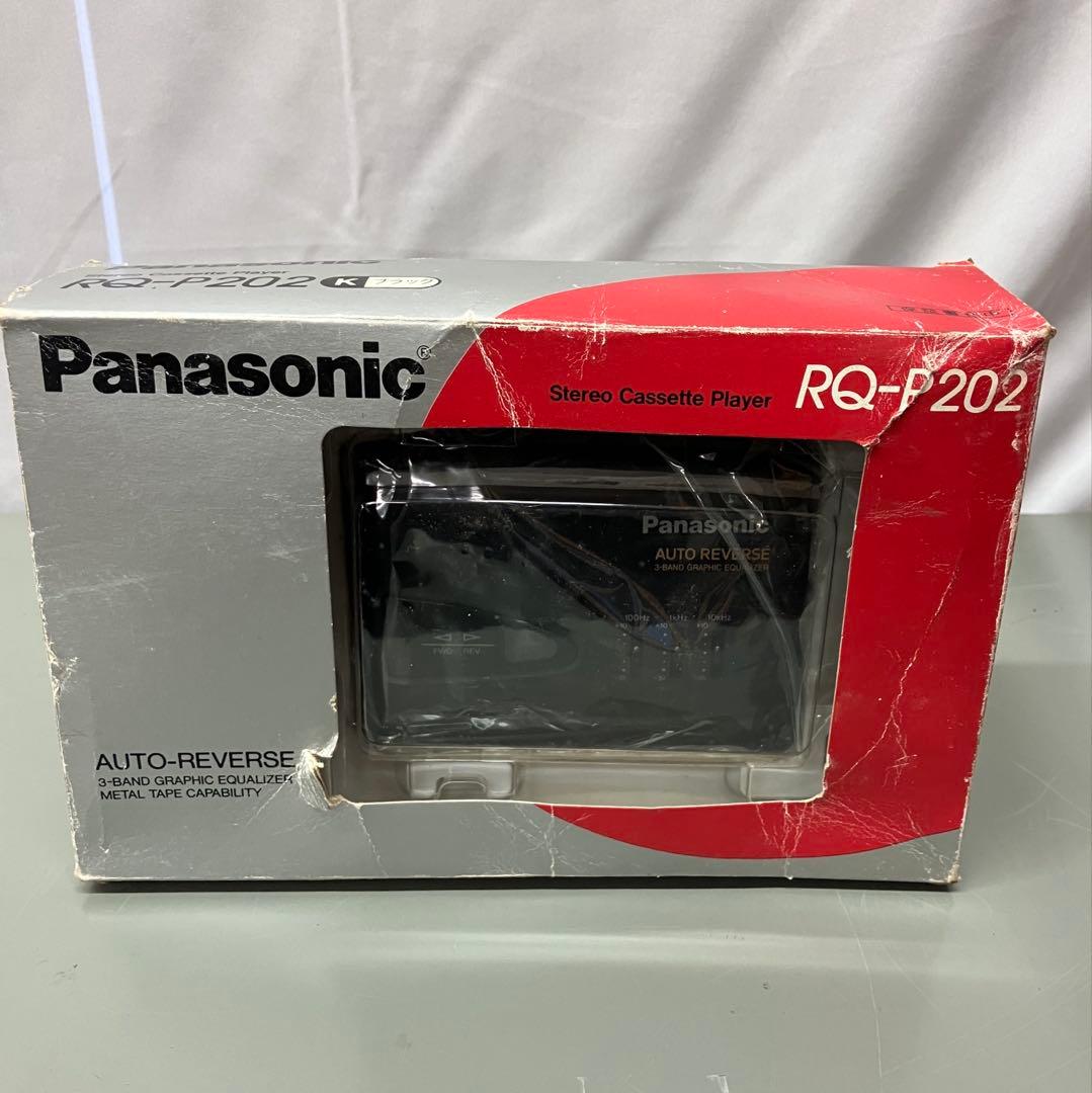 新品Panasonic ステレオカセットプレーヤー RQ-P202ブラック